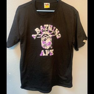 Bathing ape nyc collection purple t shirt